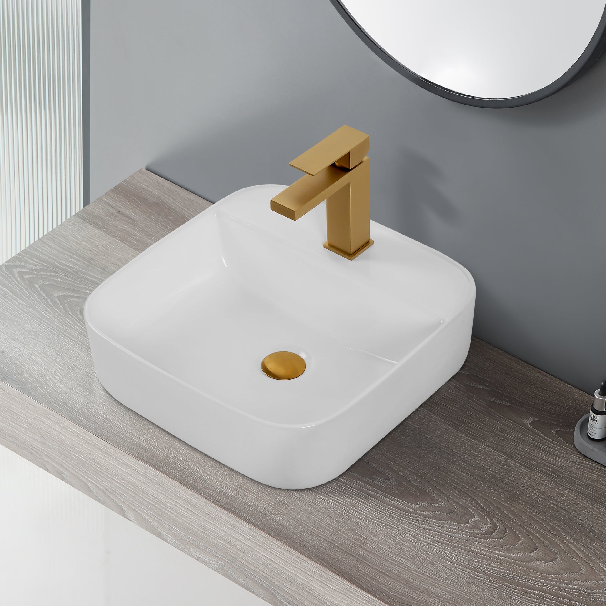 Bathroom Countertop Ceramic Sink White