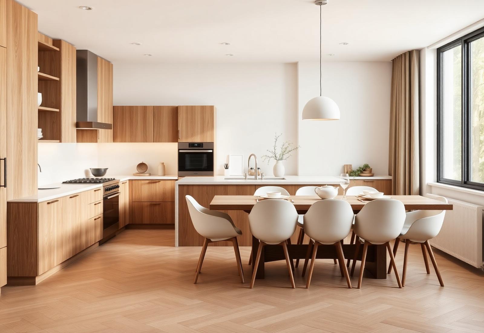 A modern family kitchen furnished with Bothwa Home pieces