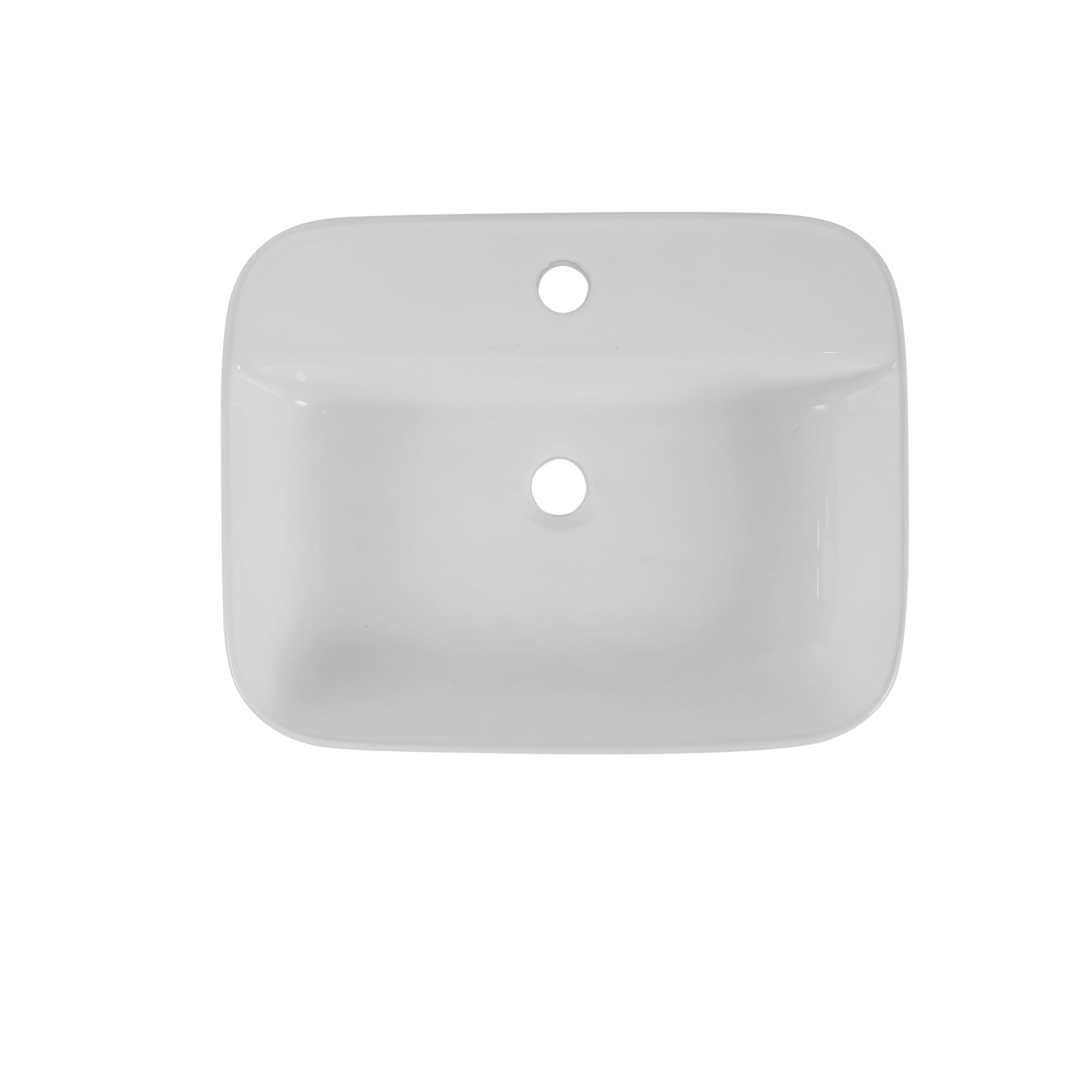 Bathroom Countertop Ceramic Sink White Rectangle Shape 20.47'x16.14'x5.31'